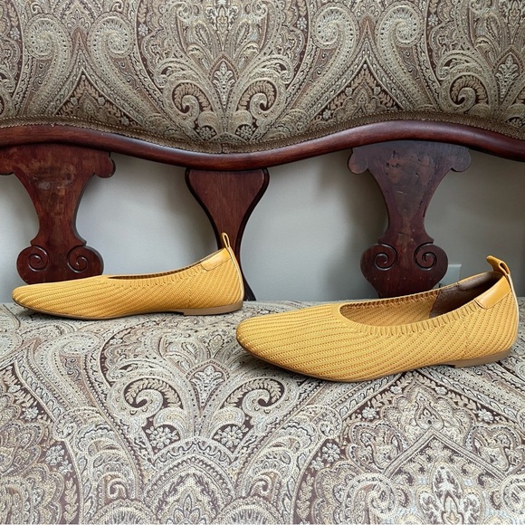 Everlane The Day Glove in ReKnit Flats Slip On Shoes in Mustard Yellow Size 9.5 - Picture 6 of 11